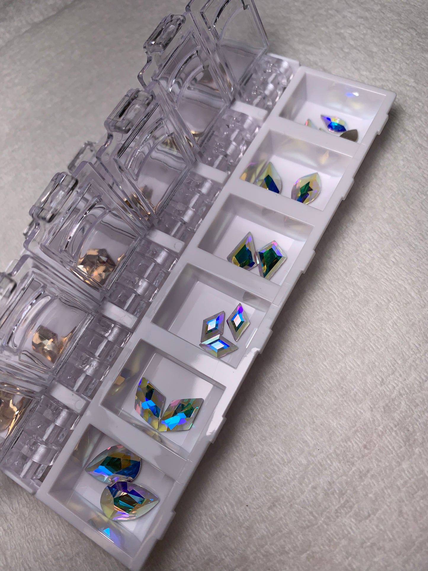 AB Crystal & golden shadow shapes variety box