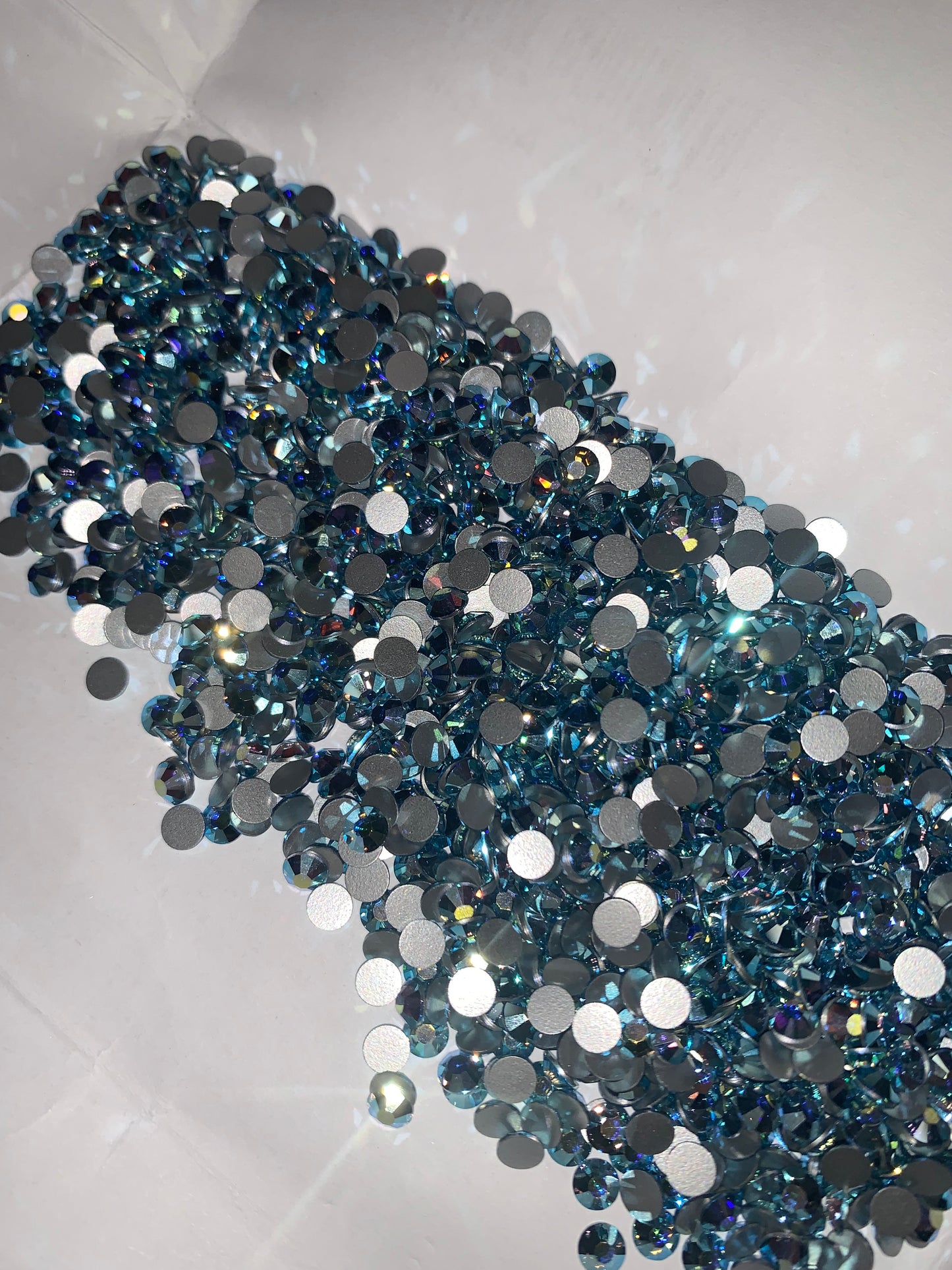 Austrian aquamarine Ab Flatback