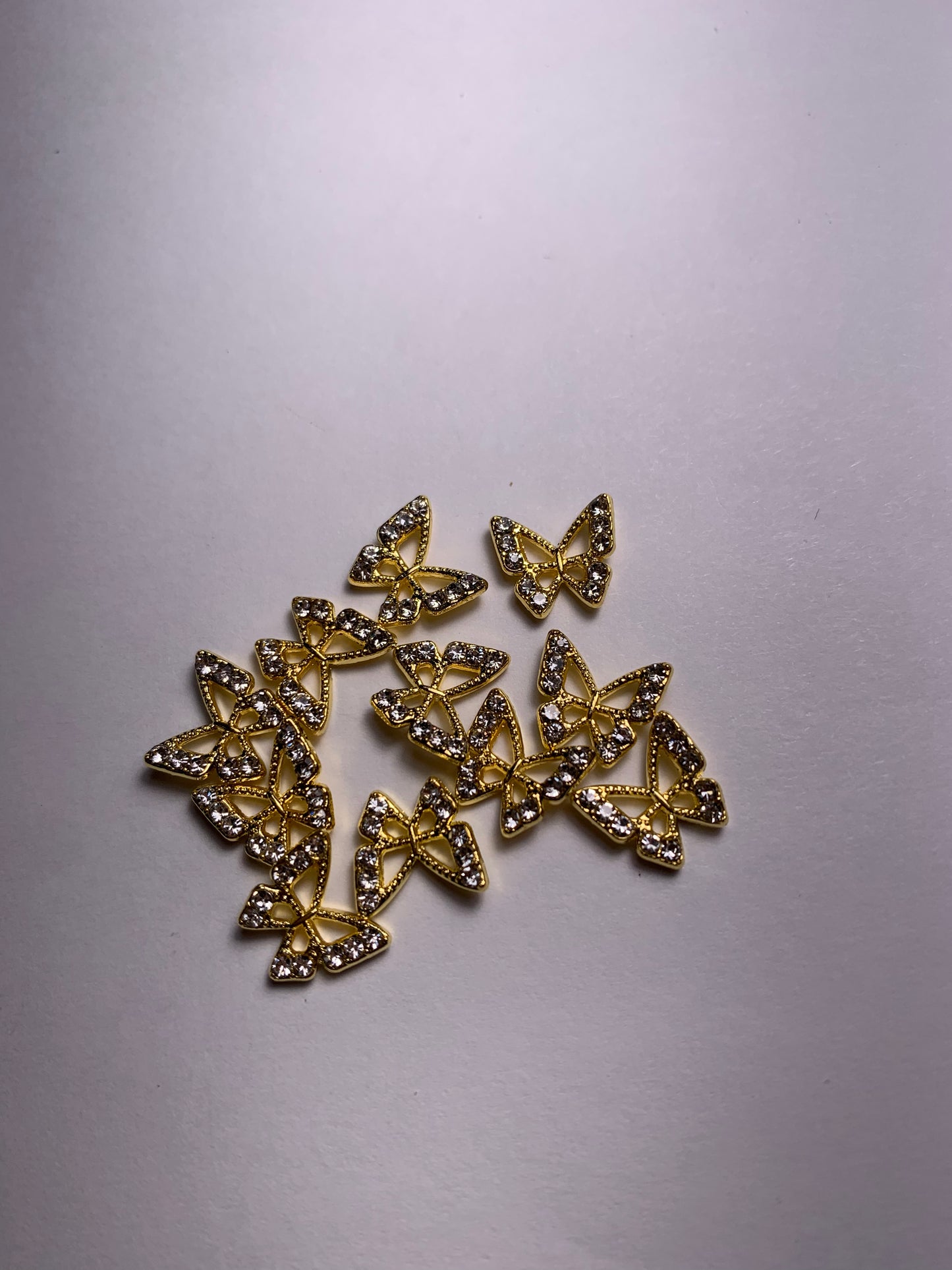 Butterfly metal charm 10pcs