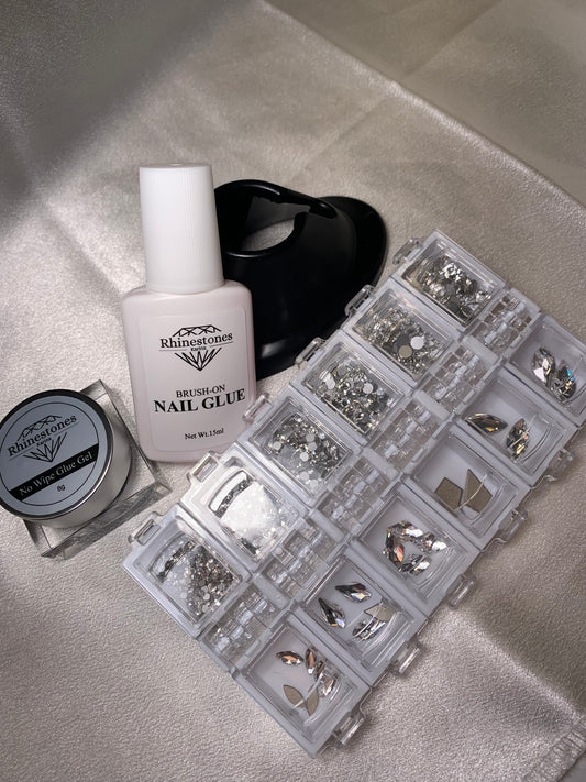 Crystal nail art kit