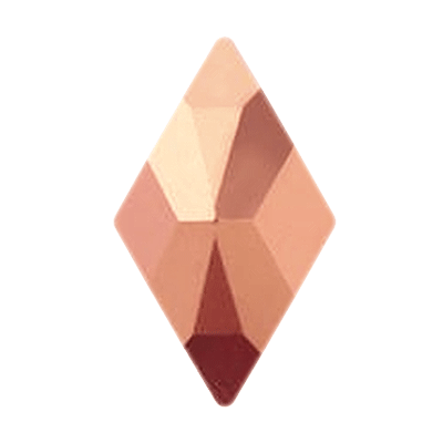 2709 rosegold rhombus 10x6mm