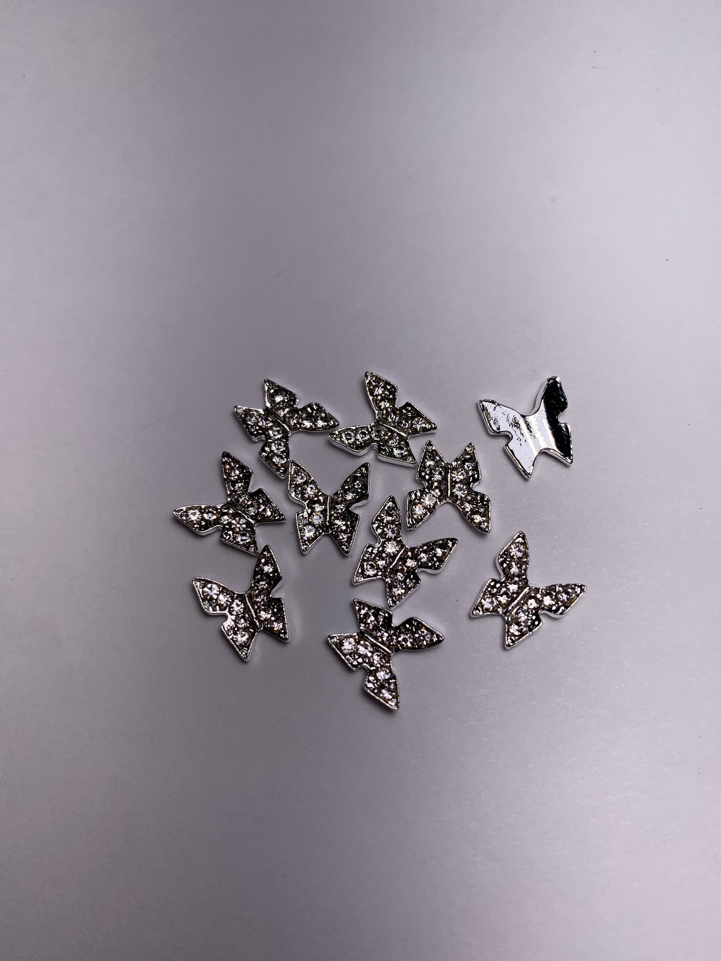 Butterfly metal charm 10pcs