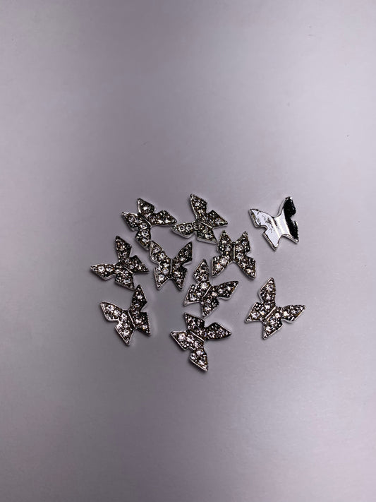Butterfly metal charm 10pcs