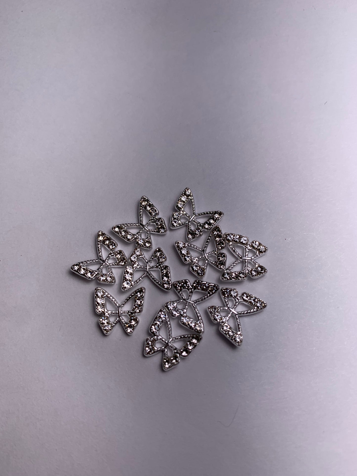 Butterfly metal charm 10pcs