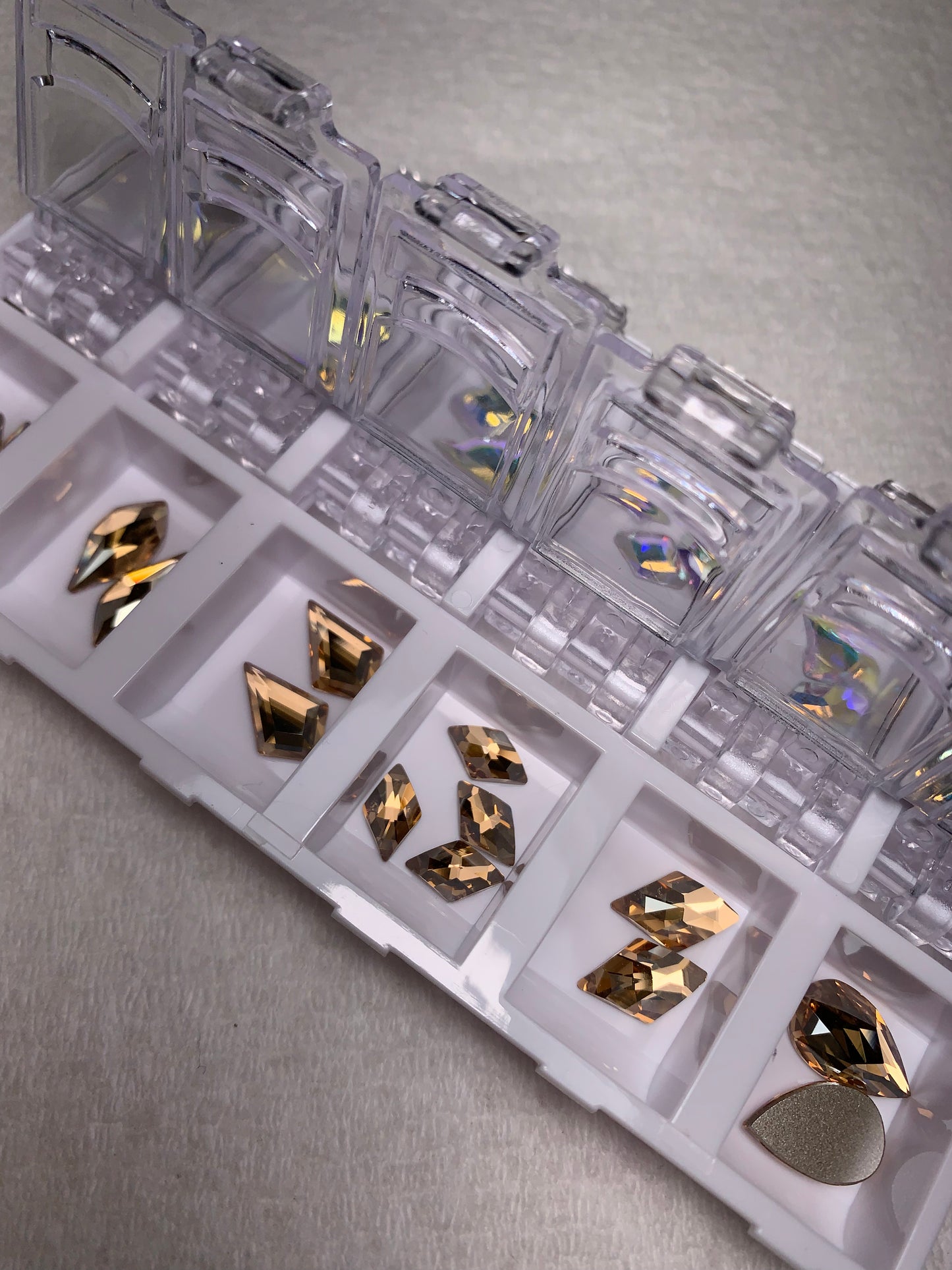 AB Crystal & golden shadow shapes variety box