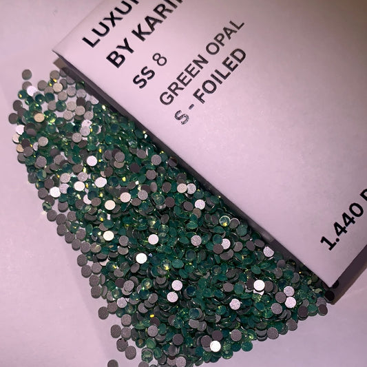 Luxury crystals green opal