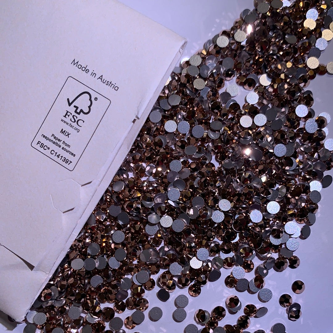 Austrian crystals rose gold