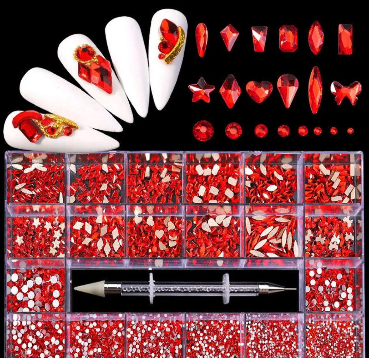 Variety red crystal mixed box