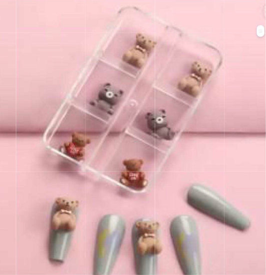 Baby bear plastic charm