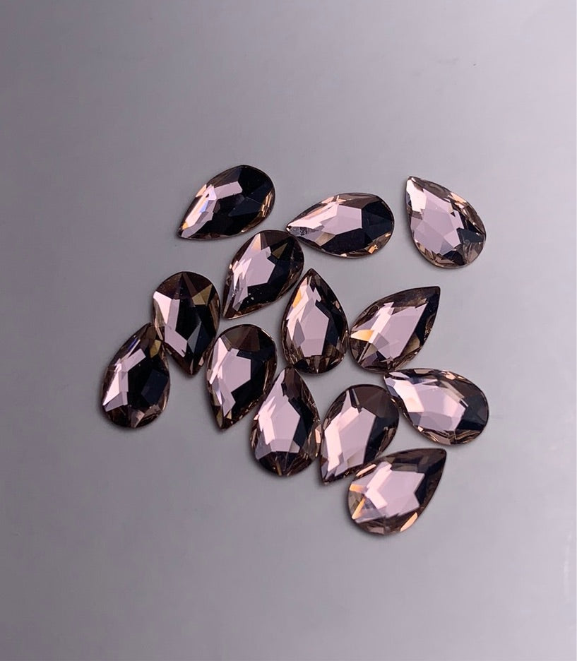 2303 vintage rose pear 6pcs