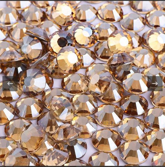 Austrian crystals golden honey