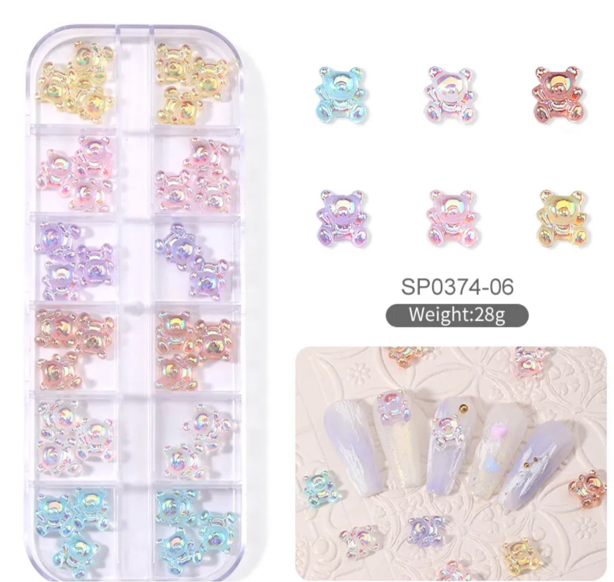 Gummy bears nail art