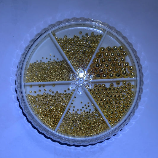 Gold metal caviar