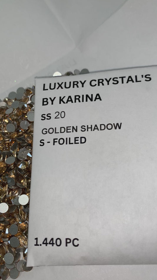 Luxury crystal golden shadow